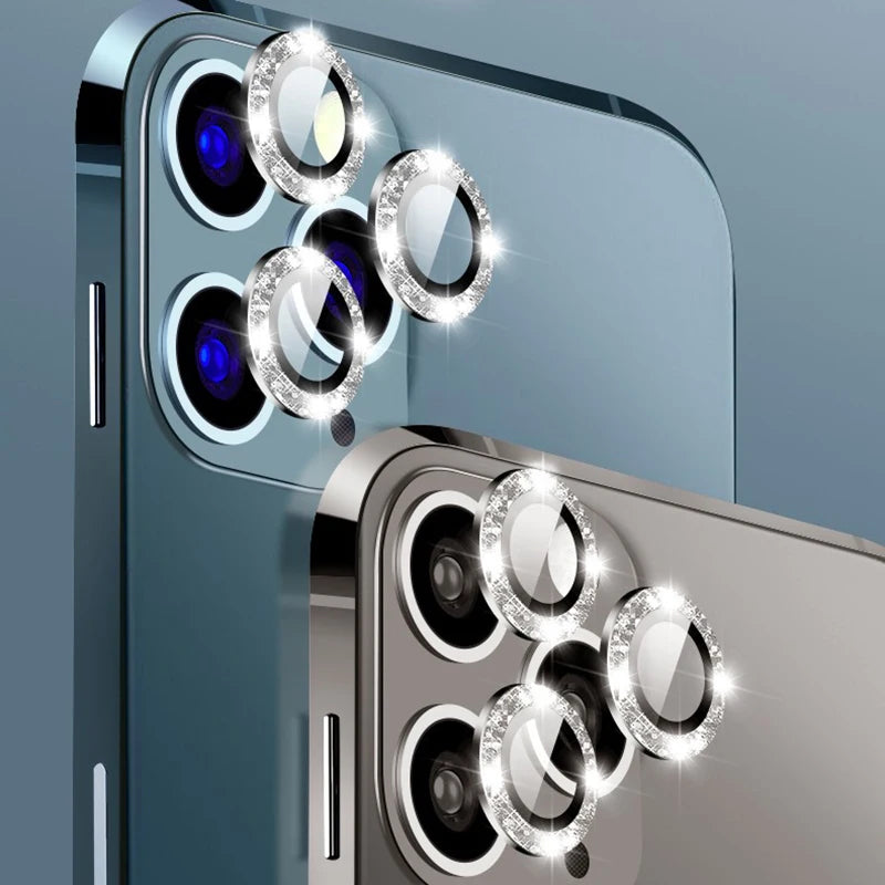 Lens Metal Ring Protector Glass for iPhone 11 12 13 Pro Max Camera Lens Protection On iPhone 15Pro 13Pro 14 Pro Max Camera Film