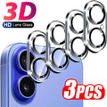 3PCS Tempered Glass Camera Lens Protectors for IPhone 17 ProMax/17 Pro/17 Air/16 Plus HD Clear Waterproof Lens Protective Films